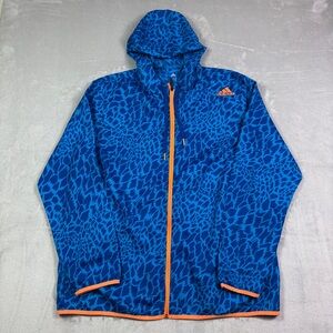 Adidas Shockwave Full Zip Hooded Jacket Windbreaker Men XL Blue Florida Gators